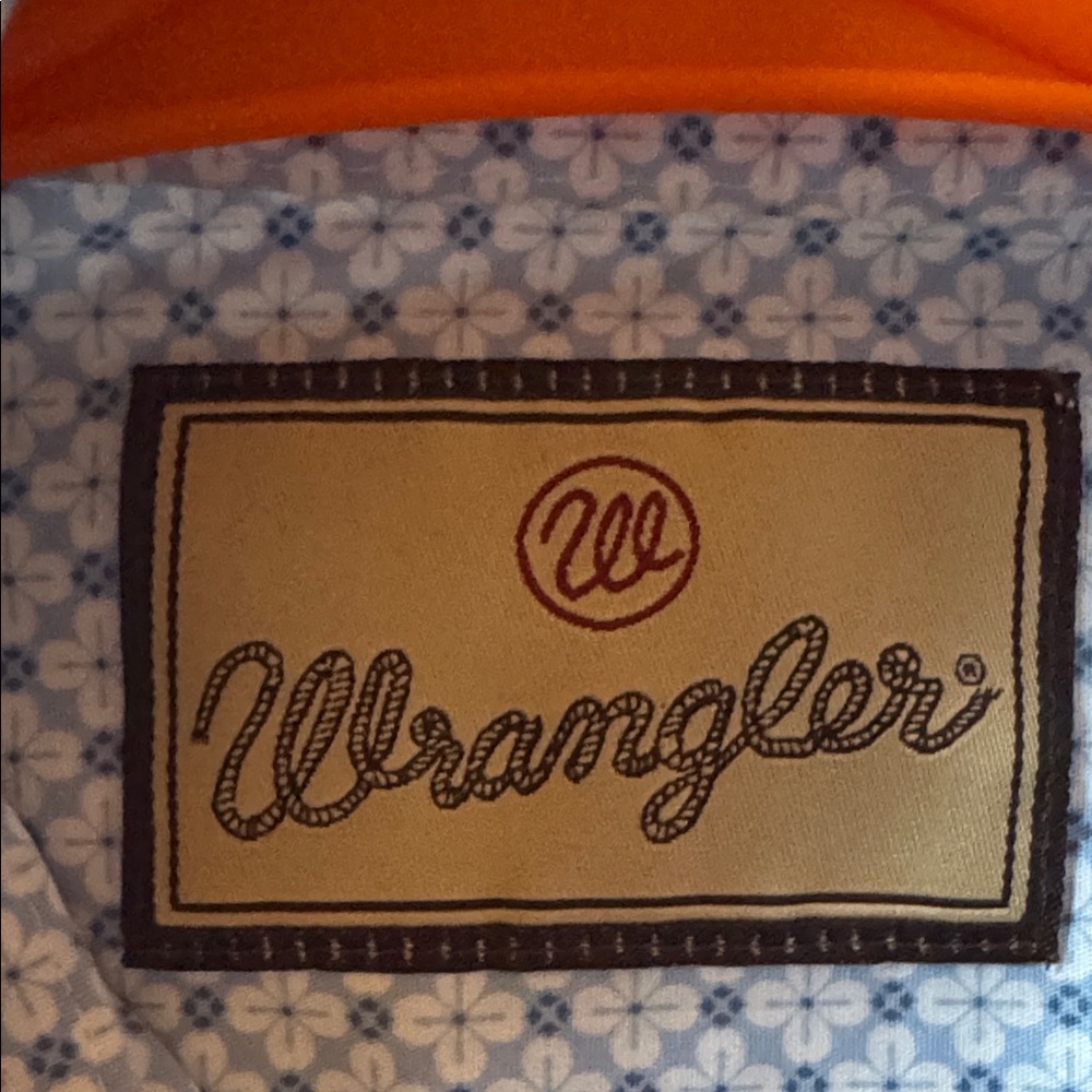 Wrangler Kids Blue and White Button Down Shirt Bundle Of 2 - Picture 8 of 11